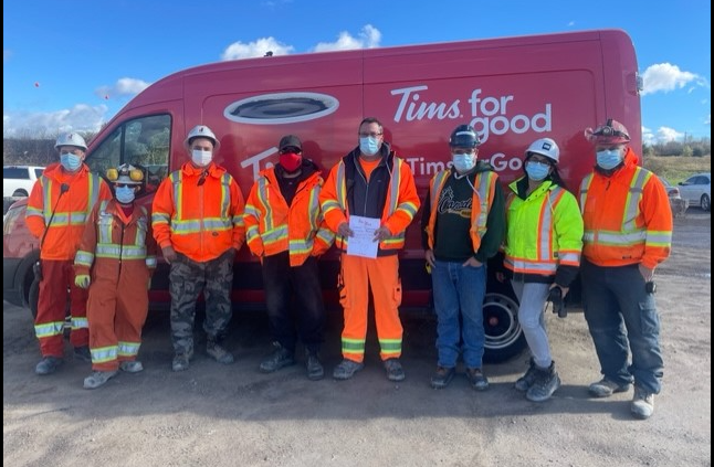 Tims-for-Good-Truck-Visiting-the-Flamboro-Quarry